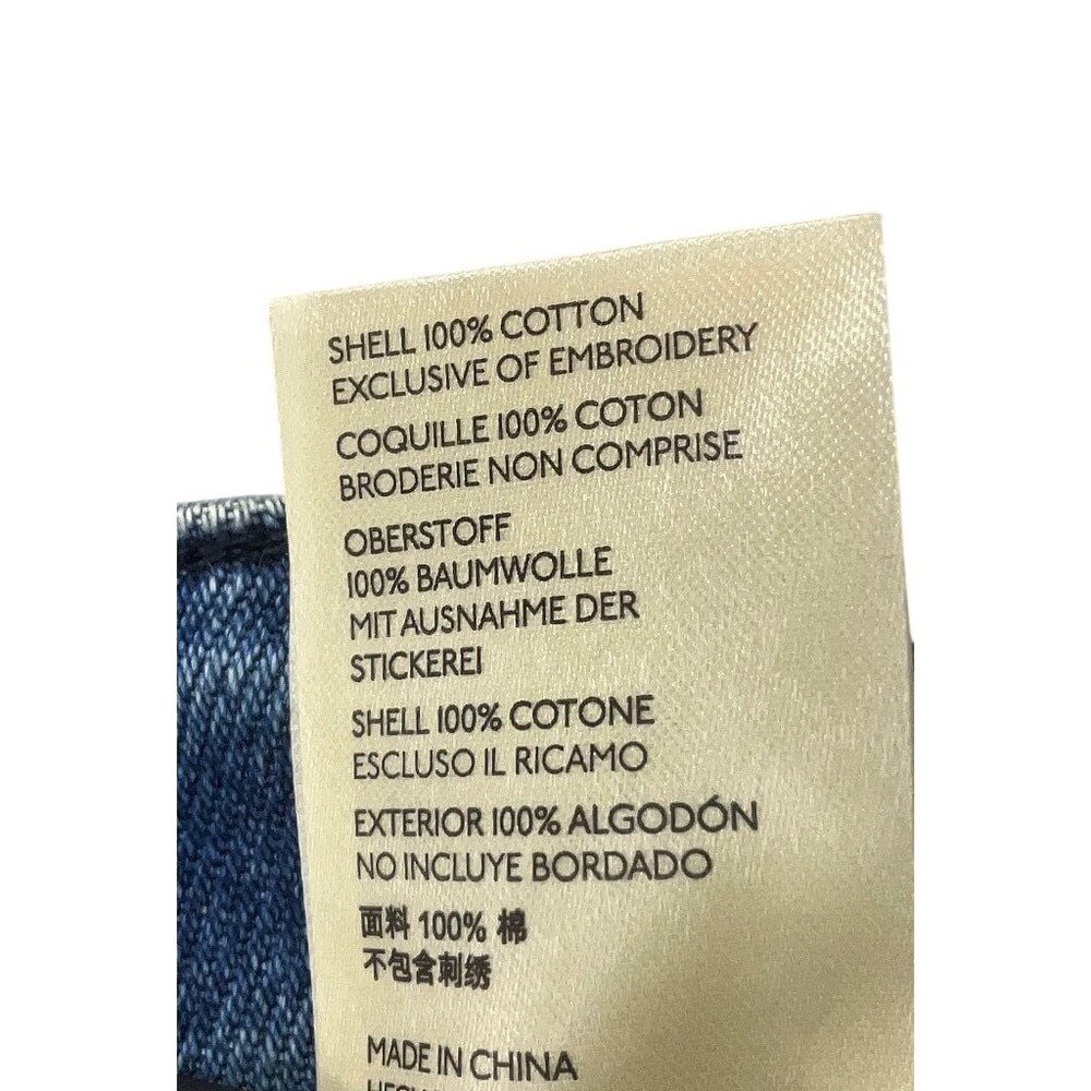 Free People Embroidered Denim Star & Floral Flared Leg High Rise Jeans | Boho 25 - Picture 13 of 16